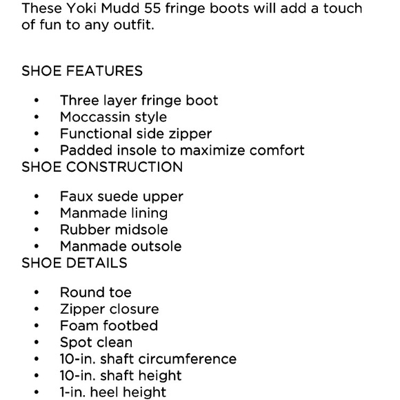 Yoki Fringe Boots Brown - Picture 10 of 10